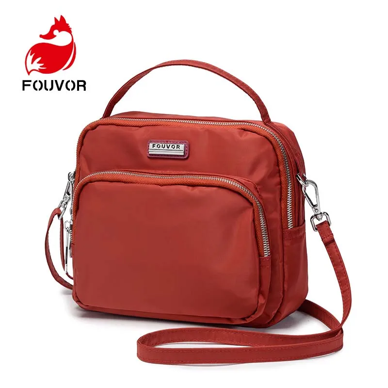 Moda de Luxo Bolsas do Mensageiro de Náilon Bolsa para Senhoras Fouvor Feminina Casual Embreagem Designer Bolsa Crossbody