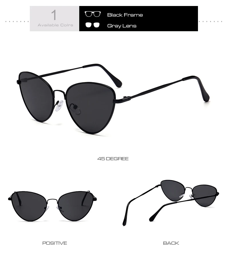 Gafas de sol de estilo ojo de gato Vintage para mujer, anteojos de sol femeninos, estilo Vintage, rojo y negro