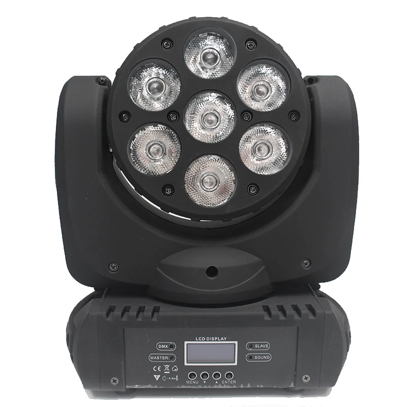 MengBa 2 قطعة/الوحدة 7*12 واط RGBW Led شعاع يتحرك رئيس ضوء 100 فولت-240 فولت المهنية المرحلة dj/شريط/الترفيه المنزلي الإضاءة تأثير