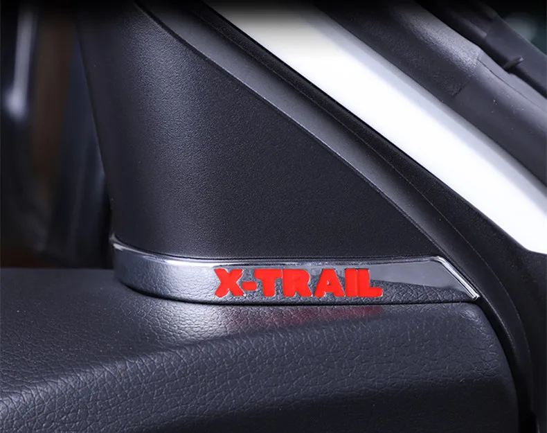 Для Nissan X-trail X trail T32- AC Колонка отделка интерьера двери столб украшение яркая полоса автомобильные аксессуары