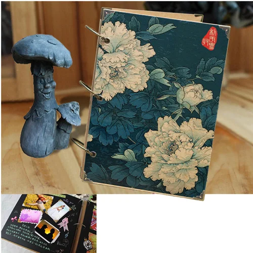 Craft Card Album Ретро DIY скрапбук фотоальбом прополка путешествия детский альбом ручной работы крафт бумага Свадебный память фотоальбом - Цвет: Craft Card Album