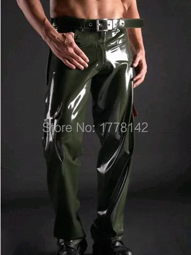 Latex Trousers S Men's Army Jeans Latex Trousers Men Arm Jeans Plus Size Hot Sale (Without Belt)