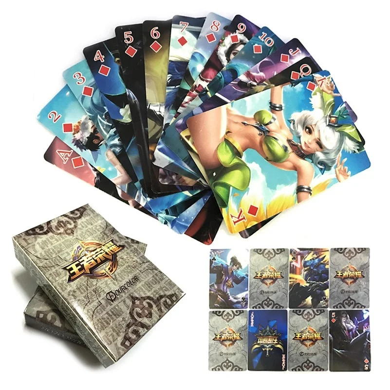 

54 Sheets/Set Anime Game Series Poker Cards Comics Character Collection Playing Cards Christmas and New Year Gifts