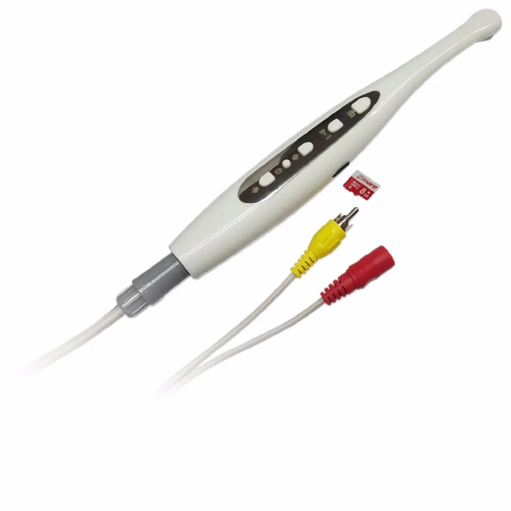 

New Arrival AV Intra oral camera Dental oral camera with 8GBSD card dental endoscope 1/4" CMOS and video