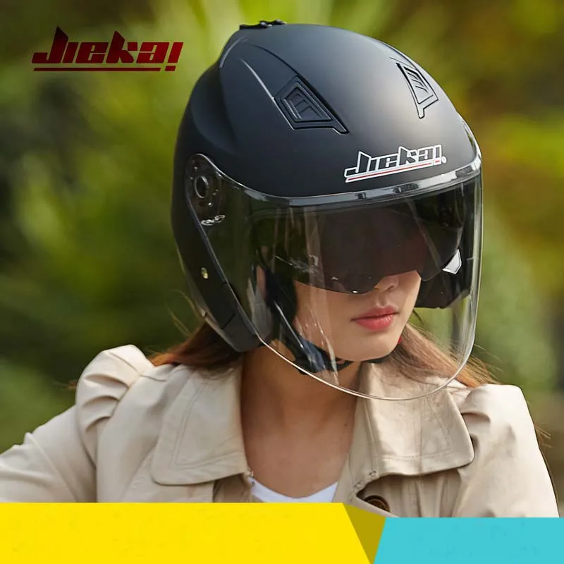 Moto rcycle двойной объектив 3/4 винтажные шлемы скутер мото мужской женский Шлем КАСКО емкость защитные шестерни Емкость