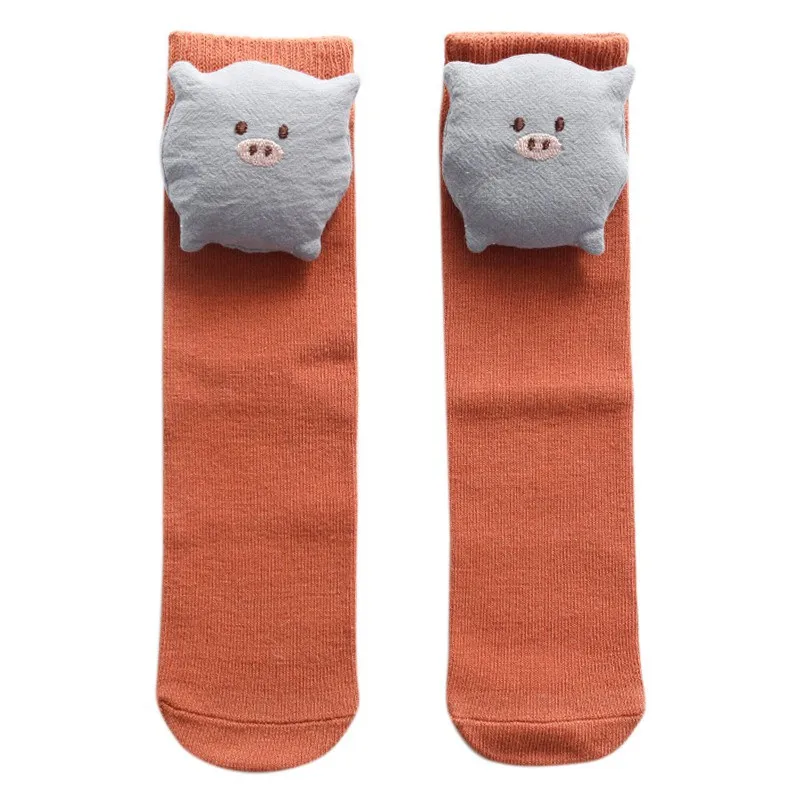 Baby Girl Cute Cute Cartoon Socks Tights Candy Color Cotton Long Socks Party Infant Children Soft Crib Leg Warmer Pads - Цвет: R