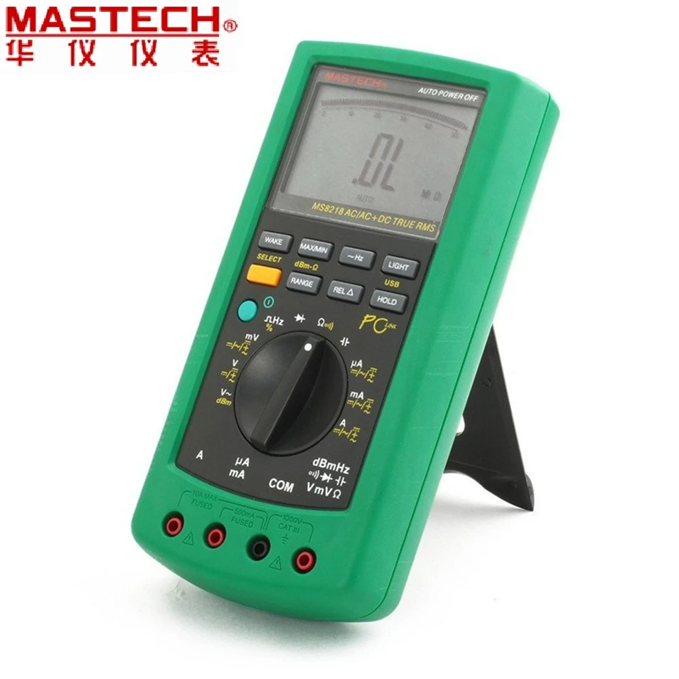 

MASTECH MS8218 Digital Multimeter 50000 Counts multifunction True RMS PC USB DMM 5 1/2 Bit auto range tester Ammeter Multitester