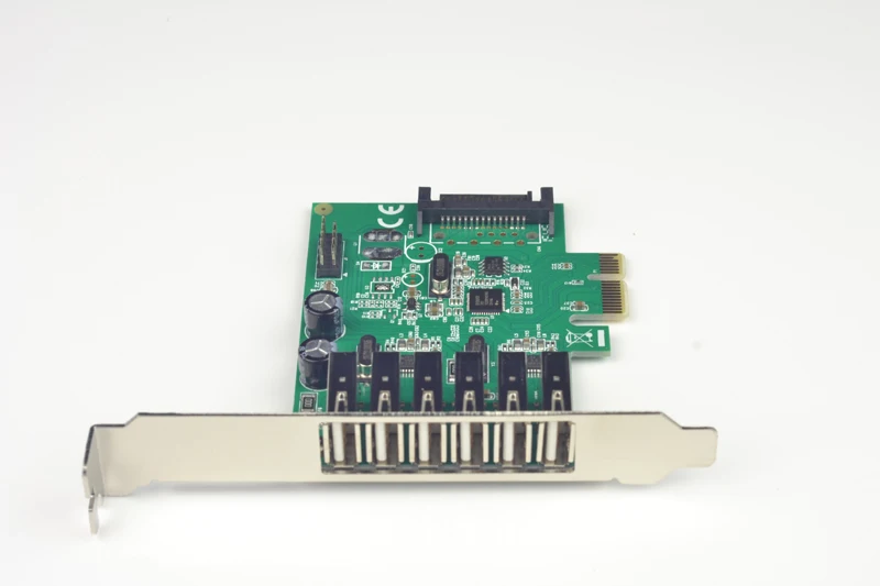 8 портов USB 2,0 PCI-Express X1 Card (6 внешних портов и 2 внутренних 9 Pin портов)