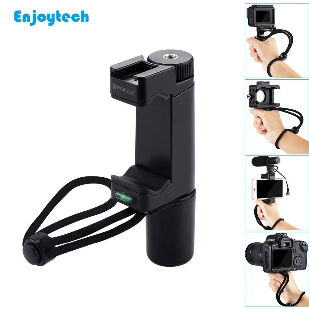 Mini Small Tripod Selfie Stick Grip Stand Holder for Camera Phone Black YH 