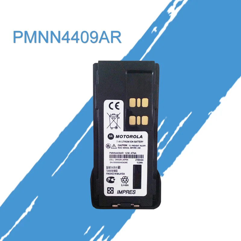 Аккумулятор для Motorola GP328D XiR P8668 XPR 7550 DP4800 DGP8550 DMR Radio pmn4409ar MOTOTRBO IMPRES литий ионный