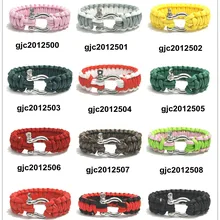 550 Браслет из Паракорда, браслет из нержавеющей стали с пряжкой, наборы для выживания на открытом воздухе для кемпинга