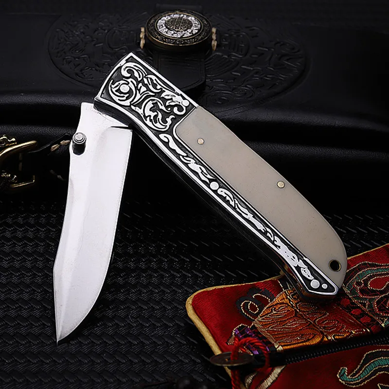 2016 Real Knives Karambit High Quality Wild Self-defense Wilderness Survival Hardness Knife With Fruit Folding Outdoor Yakeli