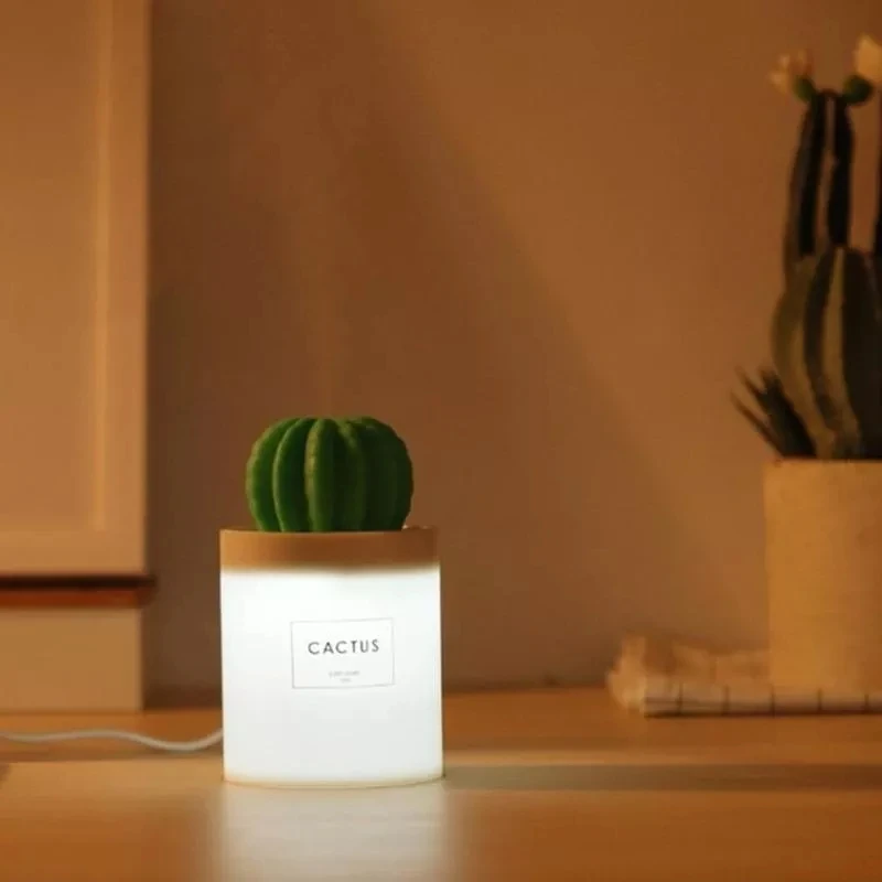  Xiaomi Mijia 280ML Cactus USB Mini Humidifier Ultrasonic Aromatherapy Car Humidifier Air Diffuser M - 33014159637