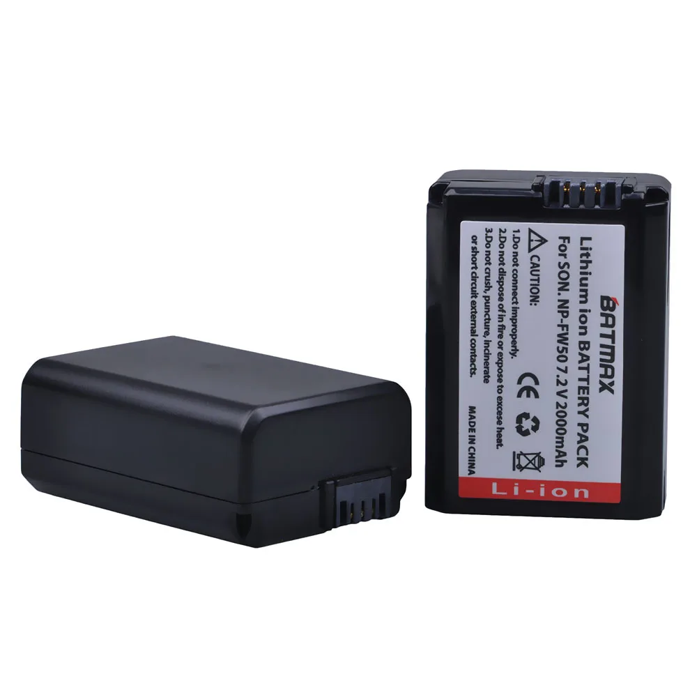 Bateria para Sony Alpha A5000 A6000 A3000 A6300 A6500 A6400 Nex-3 A7r ii A7ii Nex-3n Nex-5 5pcs Np-fw50 Npfw50 np Fw50 - Image 3