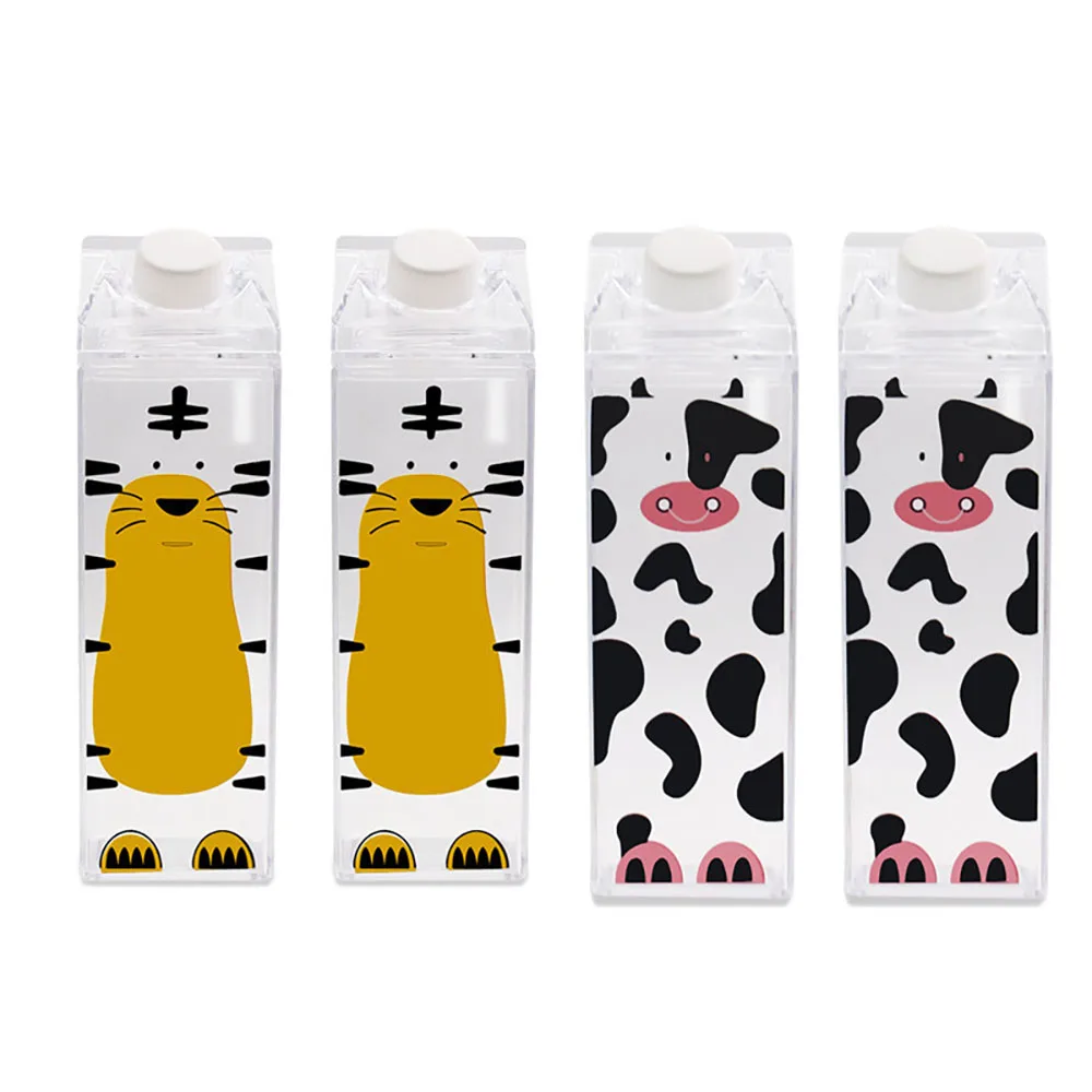 500ml-Cute-cartoon-BPA-FREE-Creative-HIP-FLASK-Sports-outdoor-Animal-Cow-pig-Plastic-My-Water