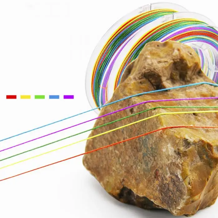 Высокое качество, 100 м, 9 прядей, цветная PE плетеная проволока, рыболовная леска, супер прочная литая удочка, морская рыболовная линия