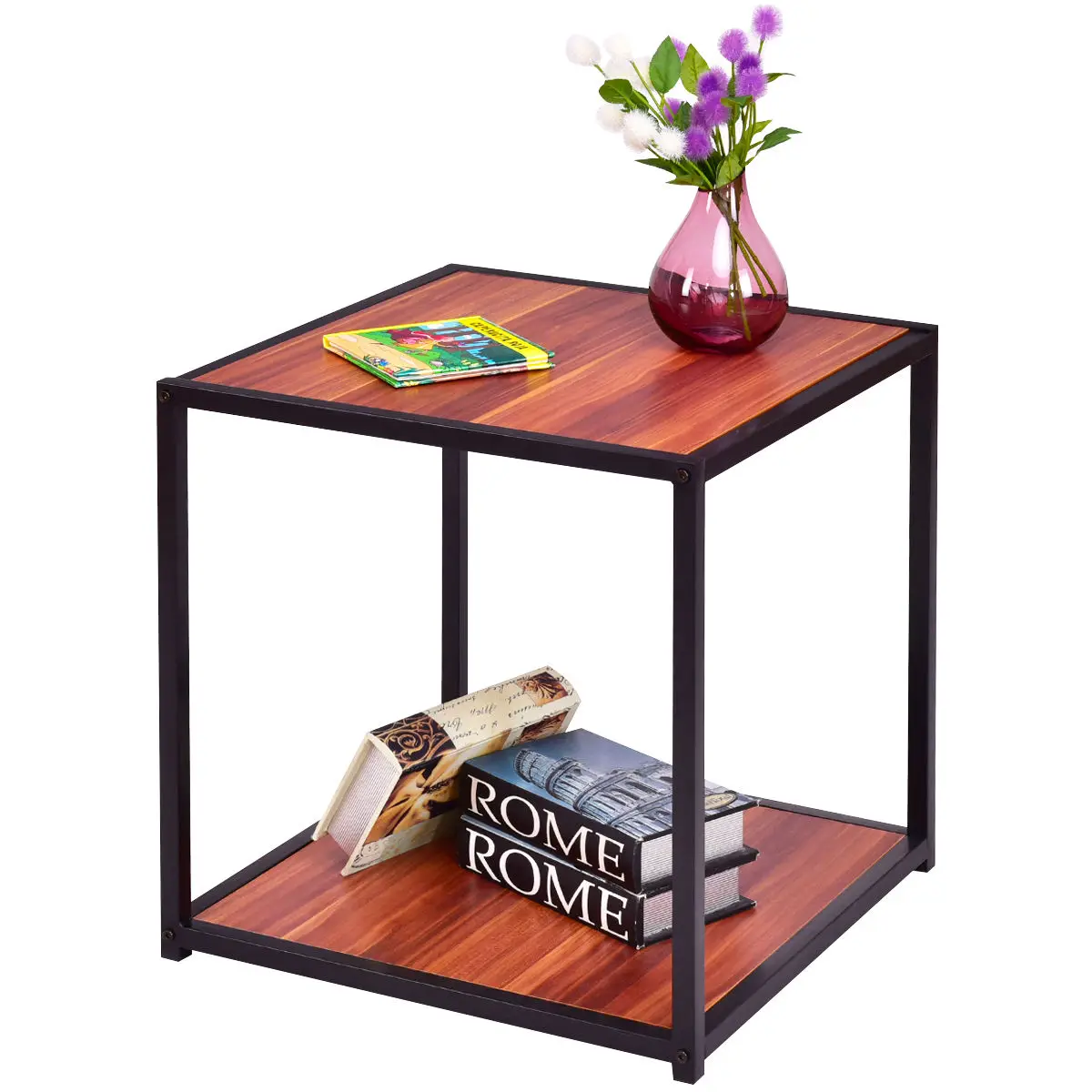 Giantex End Table Side Sofa Square Modern Coffee Tables Tea Stand Living Room Furniture Decor With Bottom Shelf HW55399 Giantex End Table Side Sofa Square Modern Coffee Tables Tea Stand Living Room Furniture Decor With Bottom Shelf HW55399