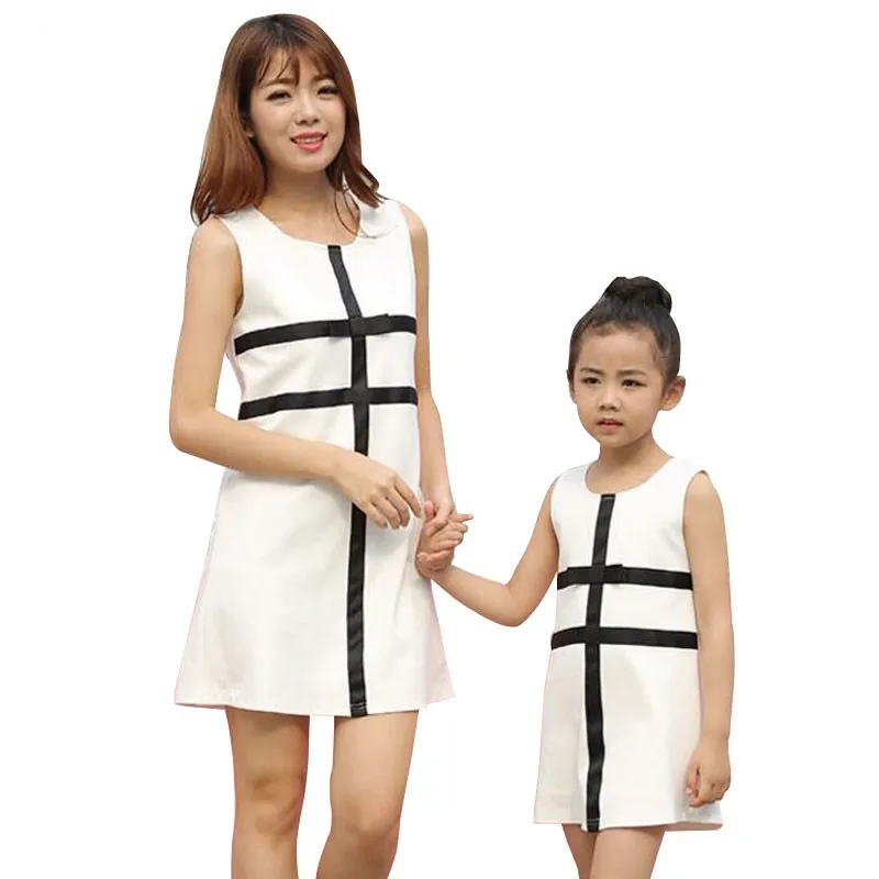 

Family Clothing Mother Daughter Dresses Clothes mae e filha Matching Outfits Summer Mom and me Fashion mother daughter dress