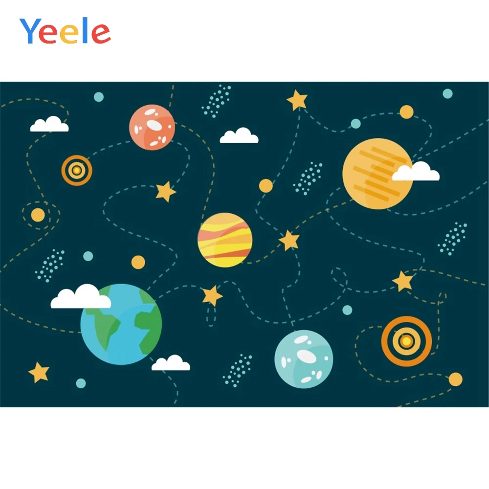 

Yeele Photocall Planets Childrenroom Cartoon Decor Photography Backdrops Personalized Photographic Backgrounds For Photo Studio