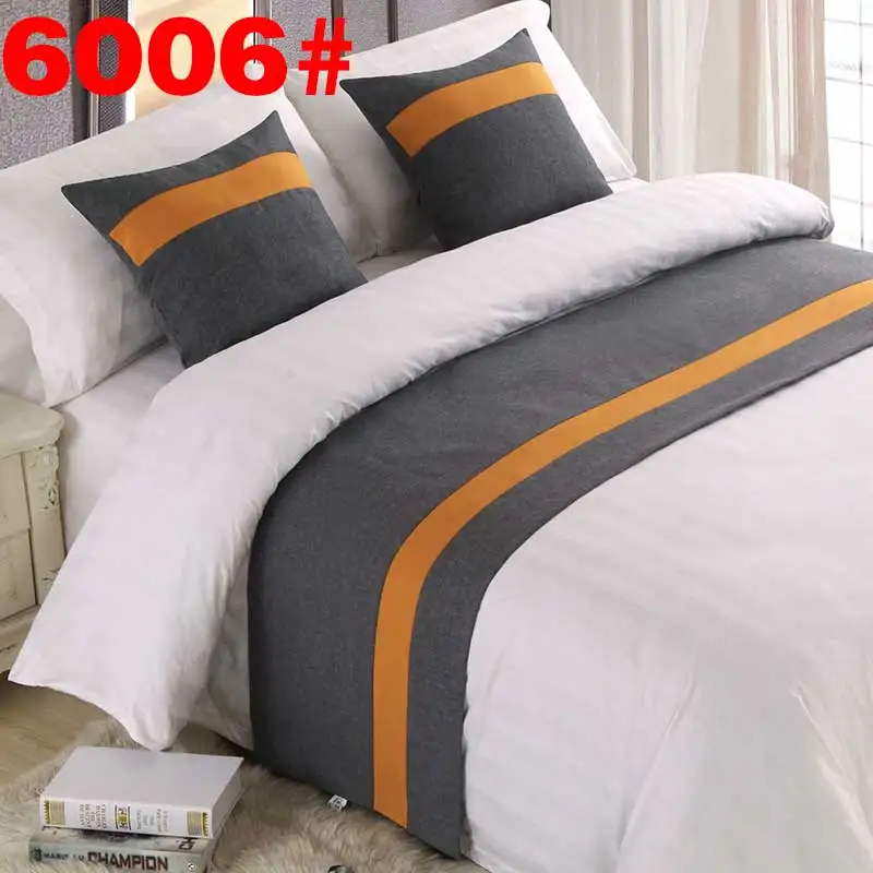 Комплект из 3 предметов, наволочка для кровати, покрывало для кровати, покрывало для кровати, шарф, постельное белье, декор для спальни в отеле - Цвет: B006R-B