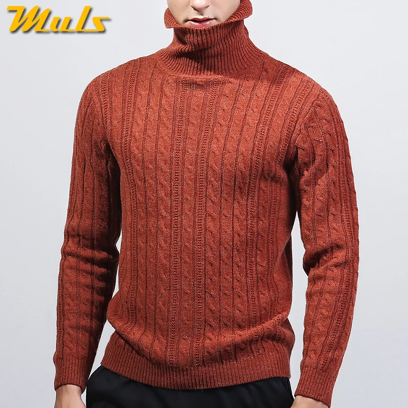 3 цвета, водолазки, свитера, пуловеры, мужской толстый вязаный свитер, джемперы, мужской зимний, теплый, акриловый мужской трикотаж, Осенний бренд Tmall