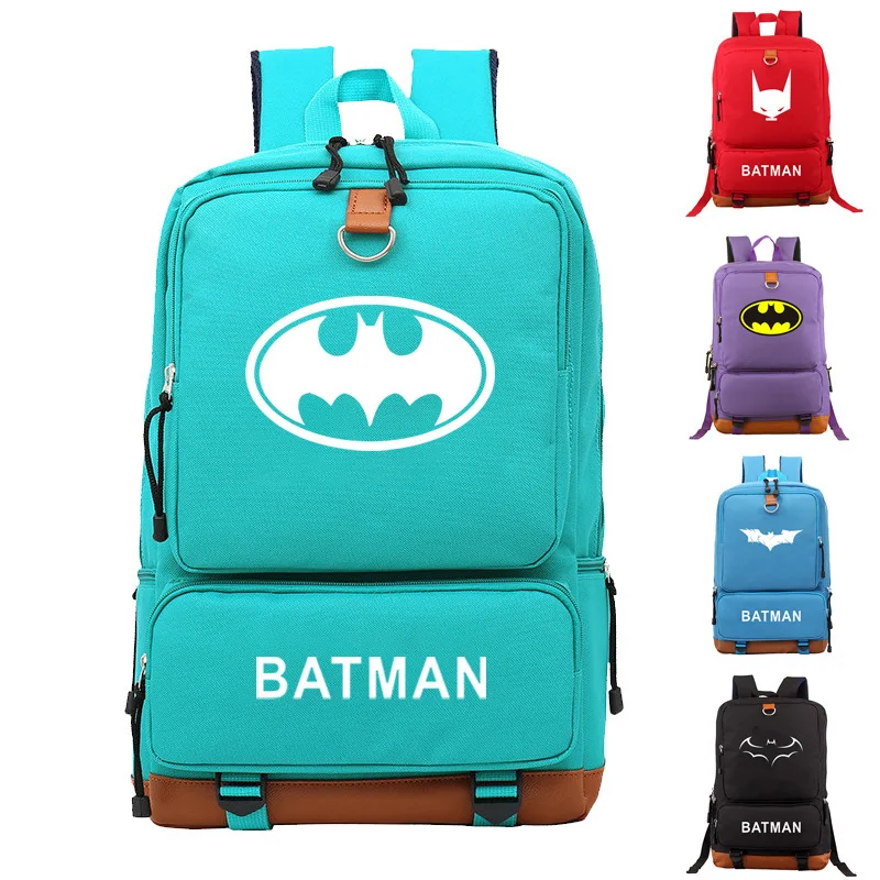 Best Dc Superhero Batman School Backpack Student Bookbag Kids Teens Shoulder Travel Laptop Bags Multicolor Style Bags