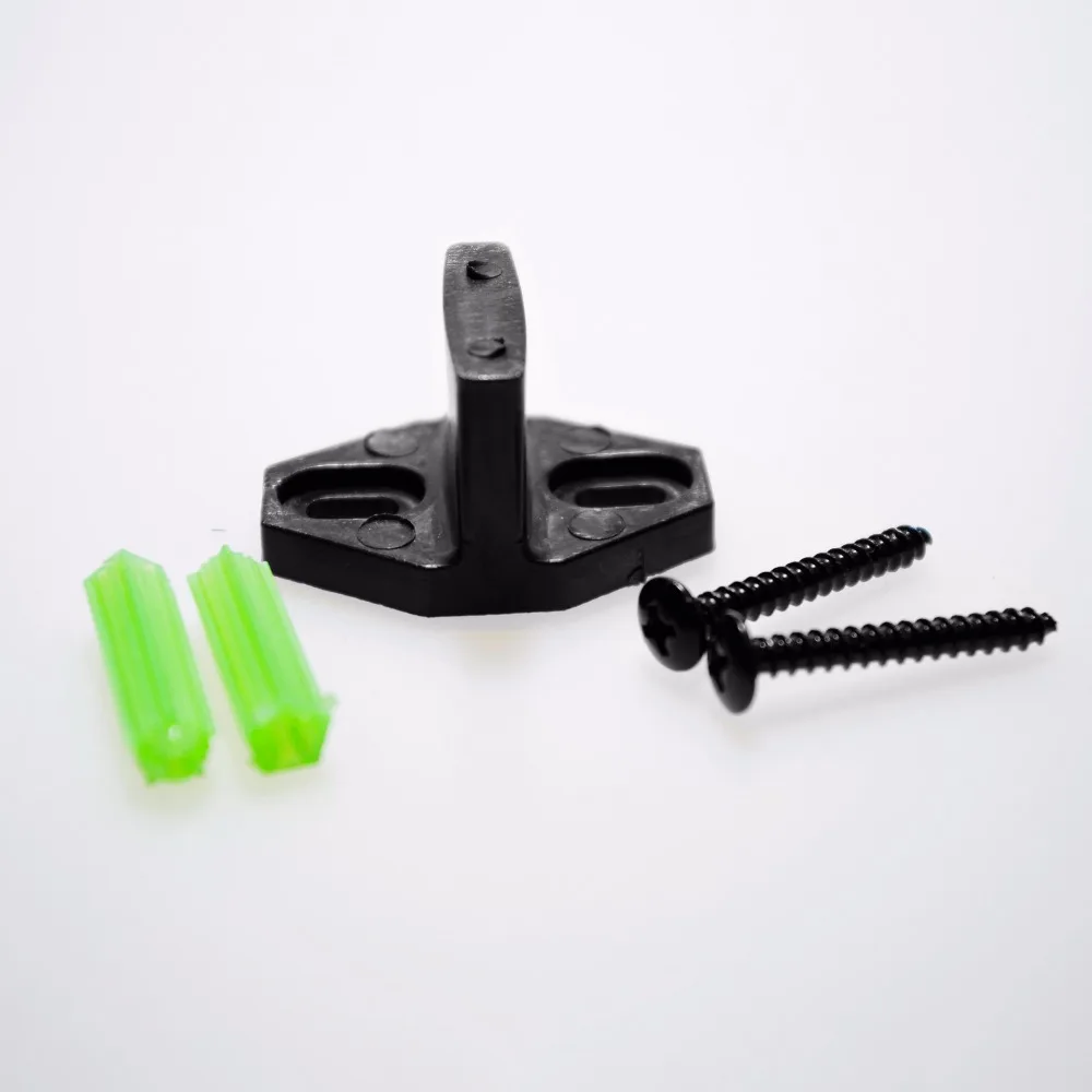 LWZH Vintage Style Strap Industrial Wheel Single Sliding Barn Wood Door Hardware Track Kit Anchor Shaped Roller for Single Door
