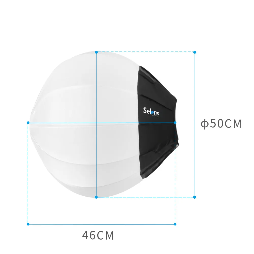 50 см воздушный шар быстросъемный круглый софтбокс для фотосъемки рассеиватель Bowens крепление для камеры фотостудии вспышка