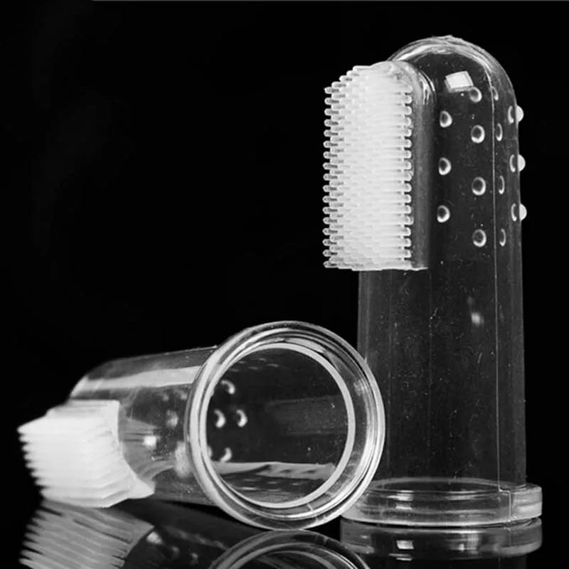 

Hot Sale Super Soft Pet Finger Toothbrush Teddy Dog Brush Addition Bad Breath Tartar Teeth Care Dog Cat Cleaning Supplies