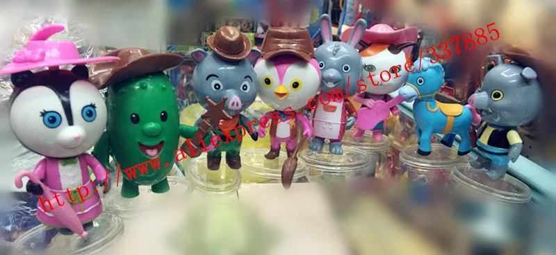 Sheriff Callie 8Pieces/Set Cartoon Figure Toys Callie Toys PVC Action ...