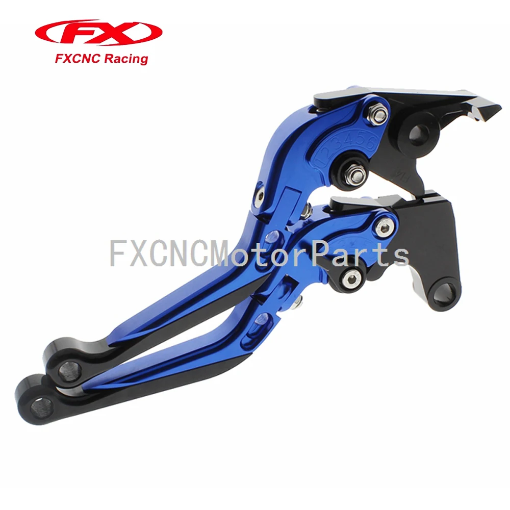 

CNC Extending Folding Clutch Brake Lever One Pair Blue For Yamaha XT660 XT660R XT660X 2004-2013 Motorcycle Parts