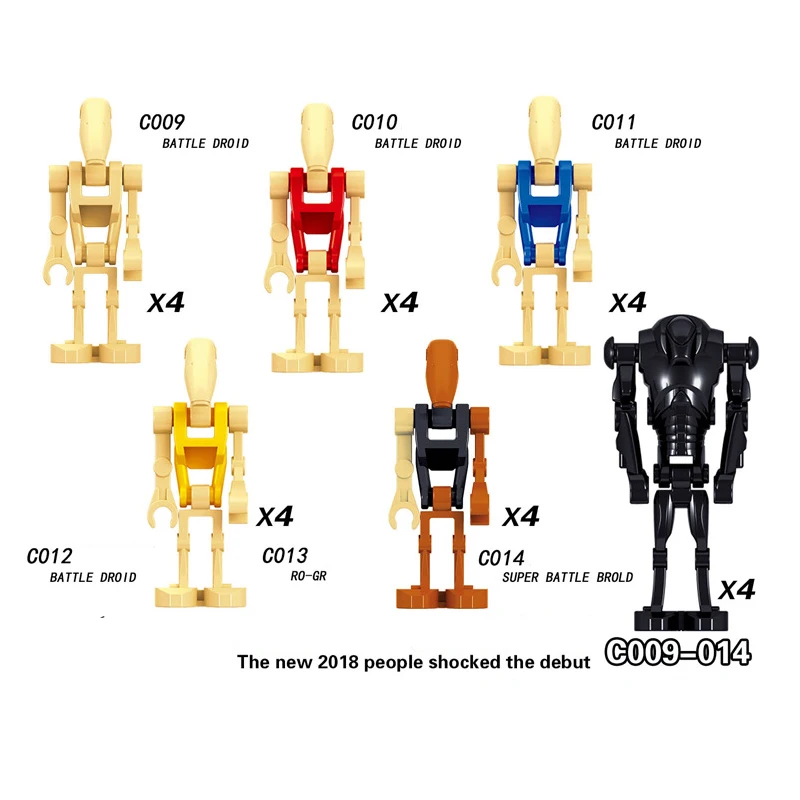 

Wholesale Star Wars Battle Droid Ro-go Building Blocks Toys for Kids Boys Gifts Compatible with LegoINGlys Starwars MiniFigure