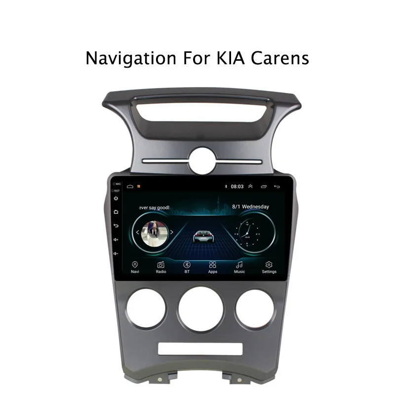 Ectwodvd 9 &quotAndroid 8 1 автомобильный DVD плеер gps навигации для Kia Carens 2007 2008 2009 2010 2011 Авто