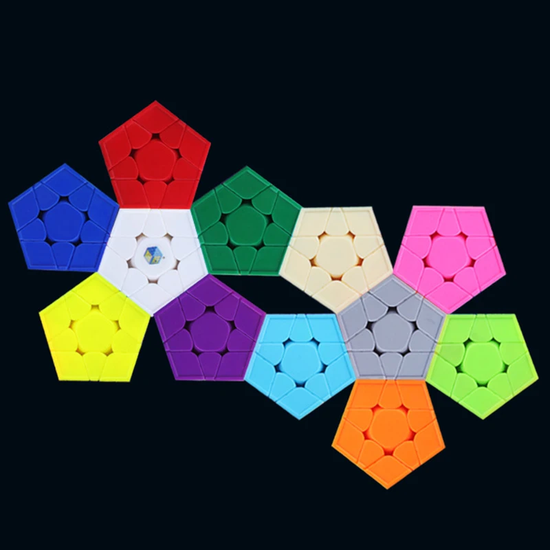 Yuxin маленький волшебный Wumofang Megamin Cube V2 без наклеек Zhisheng Magico Cubo забавные игрушки для детей
