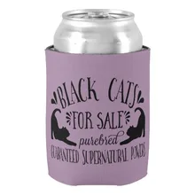 Милые Черные кулеры для кошек, свадебный душ невесты, сувениры, пивная открывашка по индивидуальному заказу, держатели, изысканная Термосумка для напитков для пары