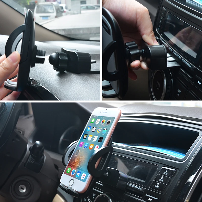 Universal Car Mobile Phone Holder CD Slot Air Vent Stand Mount Cellphone Accessories Support For Iphone5 7 8 Plus pocophone f1