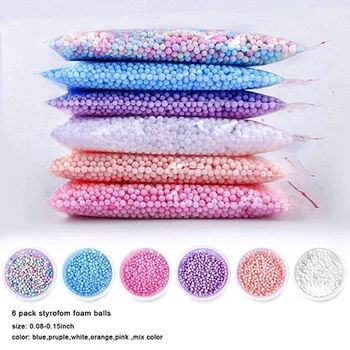 

72pack Macarons Light Colours Pastel Foam Beads Colorful Polystyrene Foam Balls Styrofoam Mini Beads Balls Crafts