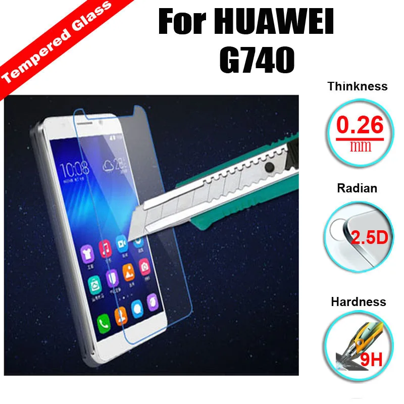 XSKEMP глянцевое прочное закаленное стекло для Huawei Honor 3C G740 2.5D 9H 0 3 мм противоударное