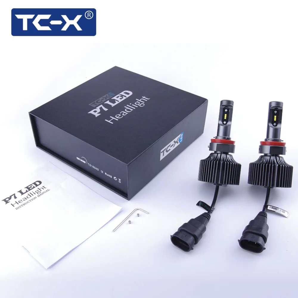 TC X 2 ШТ. H11 9006 9005 LED Автомобилей Фары Дальнего света Безвентиляторный 6000 К
