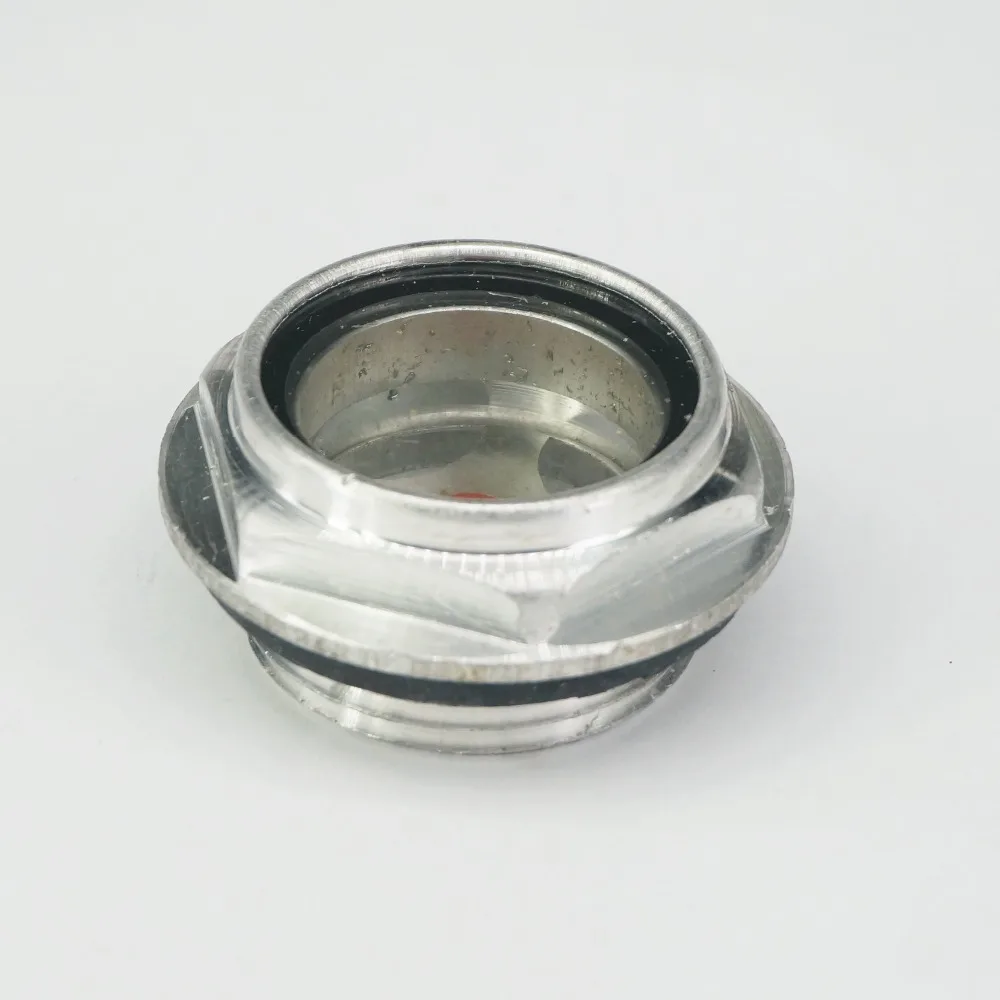 

M33 x 2mm Metric male Aluminum Oil Level Sight Glass Window Hex Head for air compressor Gearbox