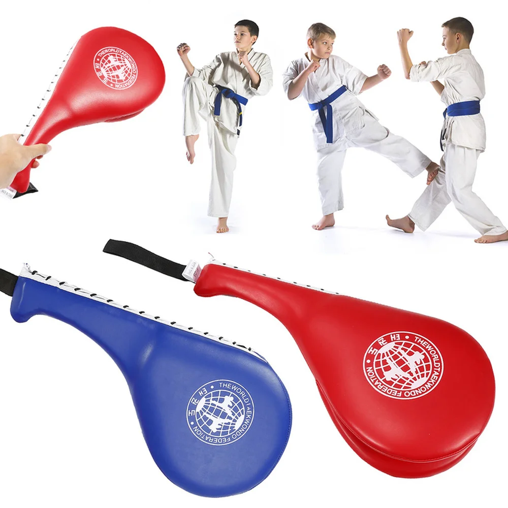Alomejor 1 par de Almohadillas de Objetivo Suave Calidad PU Esponja punzonado Entrenamiento Objetivo para niños Adultos Boxeo Karate Taekwondo