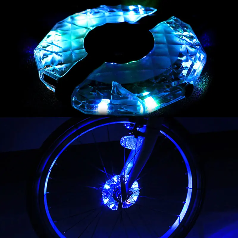 1/2 шт. Перезаряжаемые светодиодный RGB красочный велосипед колеса подсветка втулки Водонепроницаемый велосипедная перекладина свет для безопасности Предупреждение Декор YA88