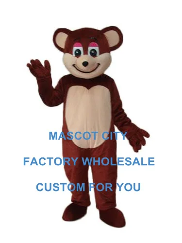 

Cheap Price Good Custom Cute Brown Bear Mascot Costume Adult Size Cartoon Character Brown Bear Mascotte Fancy Dress SW1248