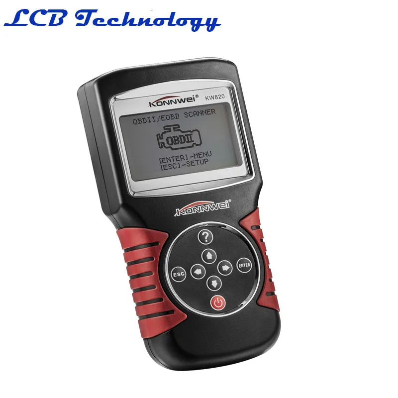 Бесплатная доставка Konnwei KW820 сканирование OBDII OBD2 автоматический сканер Код