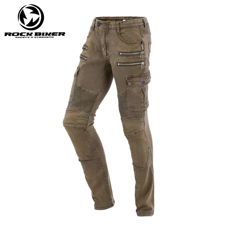 ROCK BIKER Motorcycle jeans Men Women Motorbike pants motorcycle protective jeans ladies road riding jeans racing pants pantalon