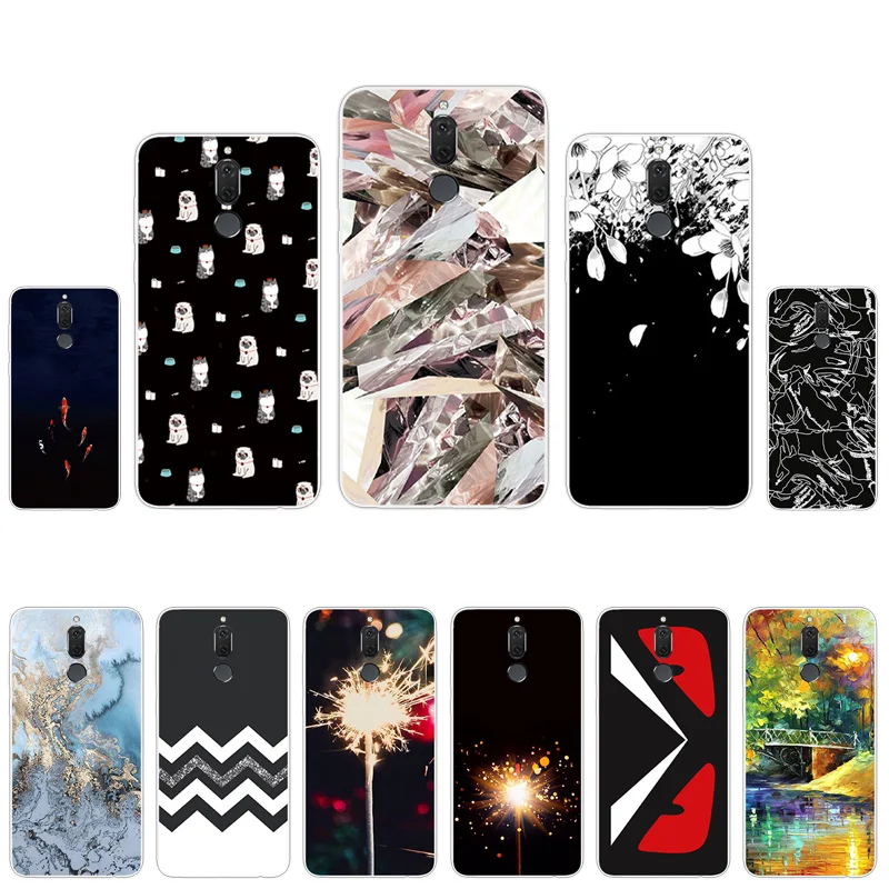 

For Funda Huawei Mate 10 Lite / MaiMang6 Cover Silicone Soft TPU Dark Phone Case For Huawei Mate 10 Lite Nova 2i Cases 5.9"