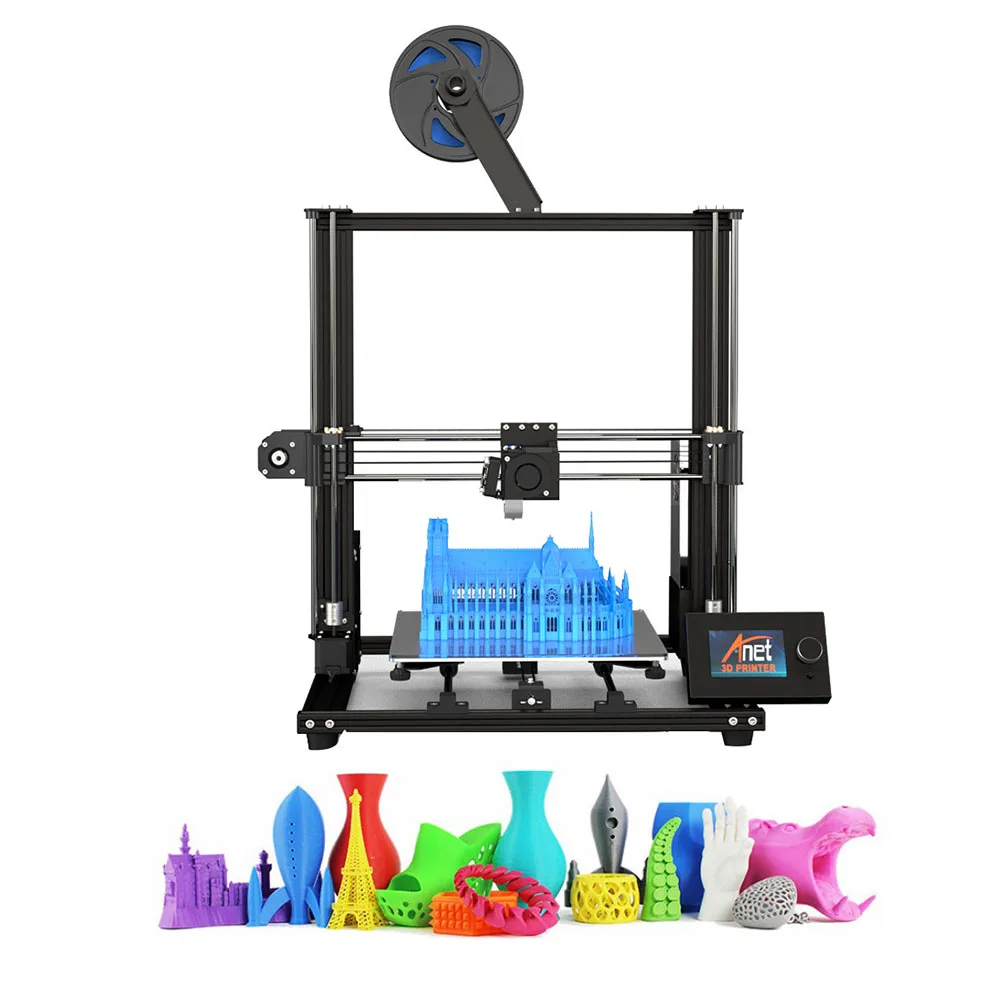 

3D Printer 11.8" x 11.8" x 13.8" Pro Printing Large Print Size Full Color DIY Assembled Nozzle Heat Bed New SD998