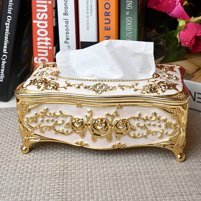 Art Street Tissue Box Holder with Cover, Rectangle Facial Tissue Paper Box  Holder Decorative Organizer, Napkin Dispenser Box for Bathroom, Home