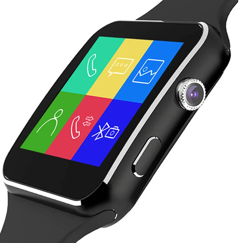 Skup Maxinrytec X6 inteligentny zegarek Bluetooth Android Anti lost synchronizacja powiadomienie Smartwatch obsługa karty SIM TF dla Huawei Xiaomi (PK A1)