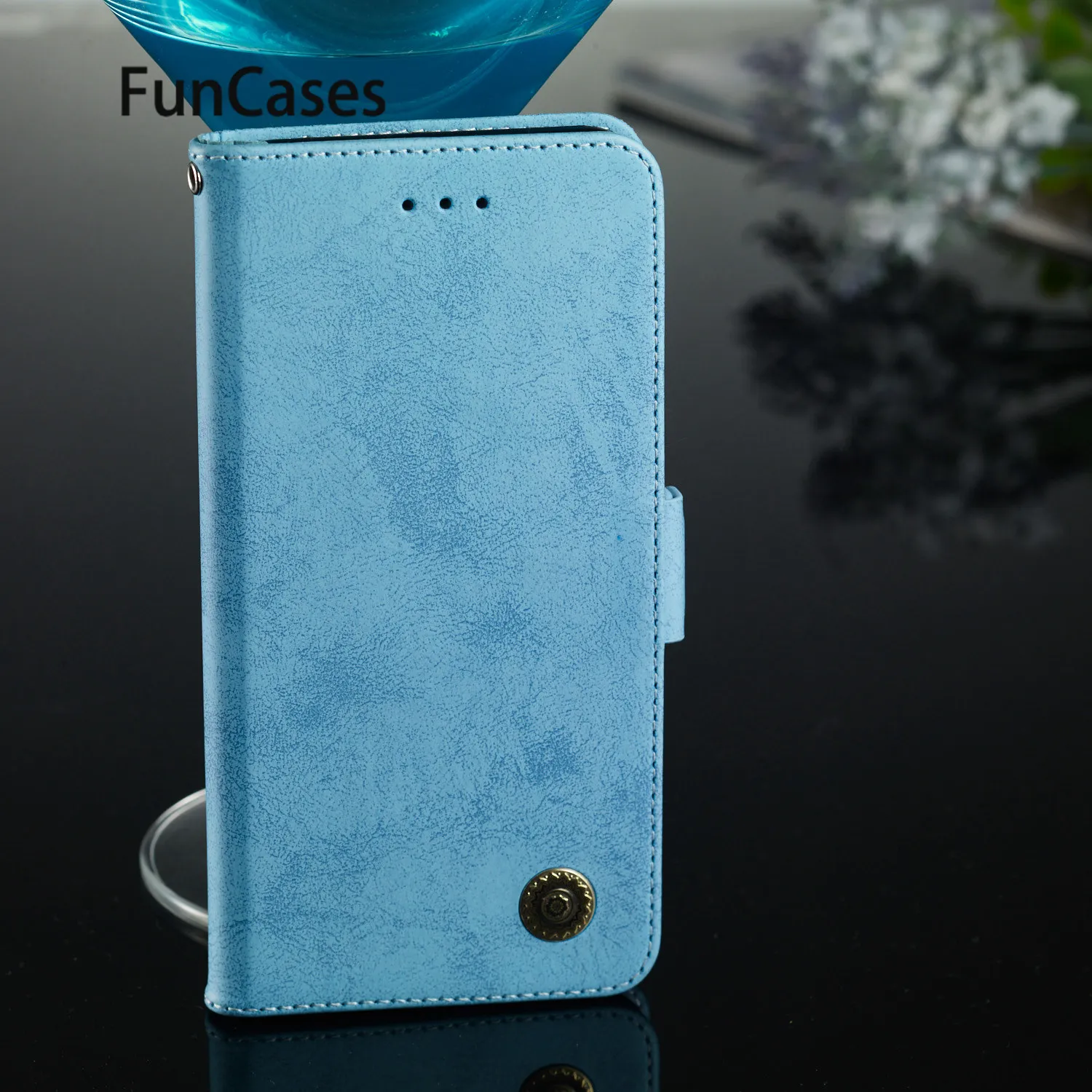 Business PU Leather Flip Phone Bag For etui Samsung J4 Plus Floral Phone Accessories sFor Case Samsung Galaxy capa J4+ Case